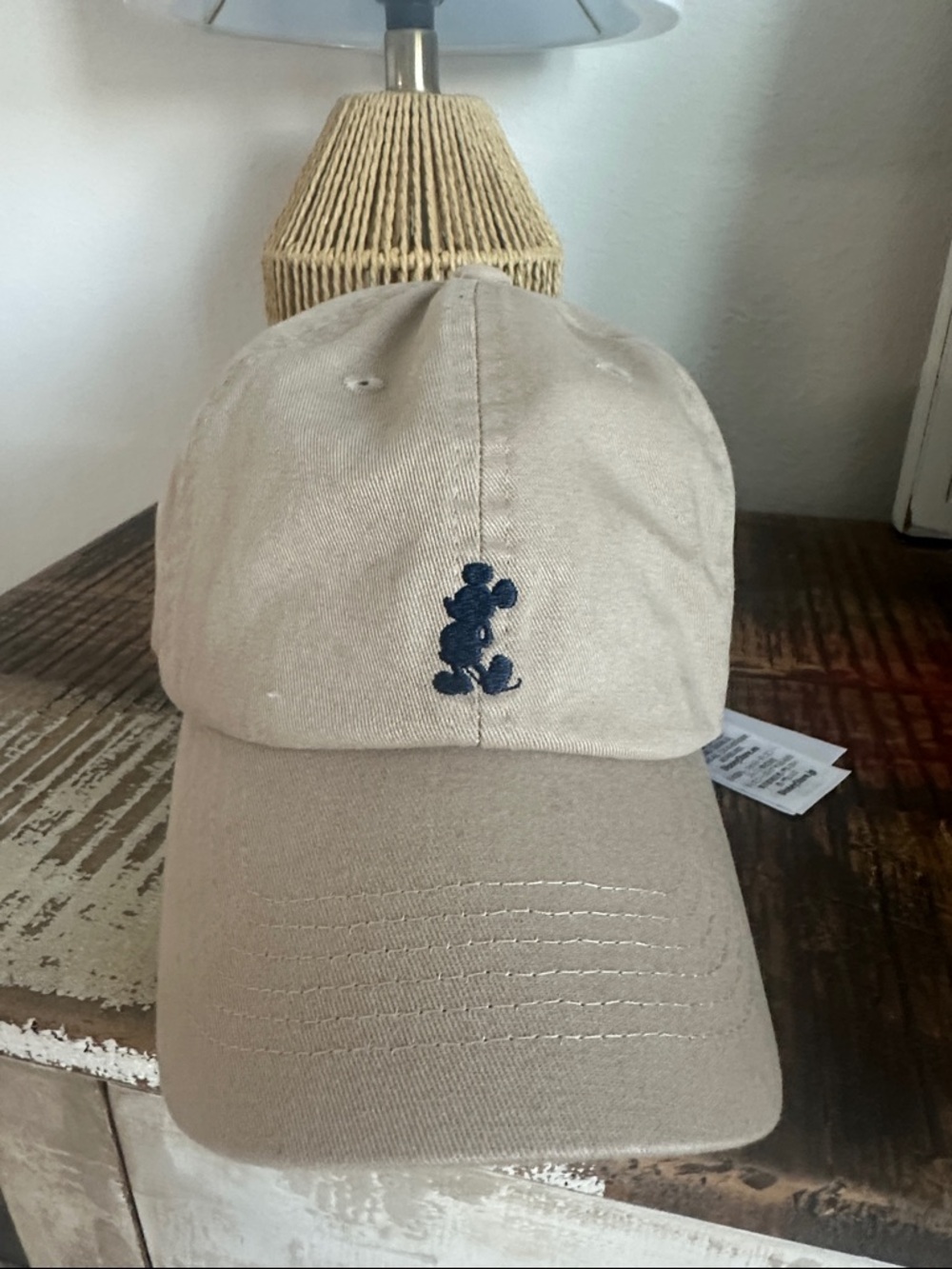 Authentic Disney Baseball Cap with Navy Embroidered Character